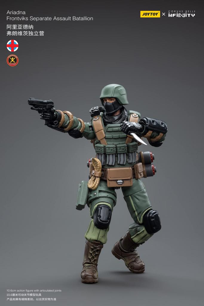 JOYTOY x Infinity Ariadna Frontovics Independent Assault Force Scale PVC ABS Painted Movable Figure 1/18 &