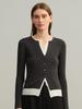 Women's Pure Wool Cardigan - German Yanzhi Yarn, Two-Piece Knit, Long-Sleeve Sweater Coat