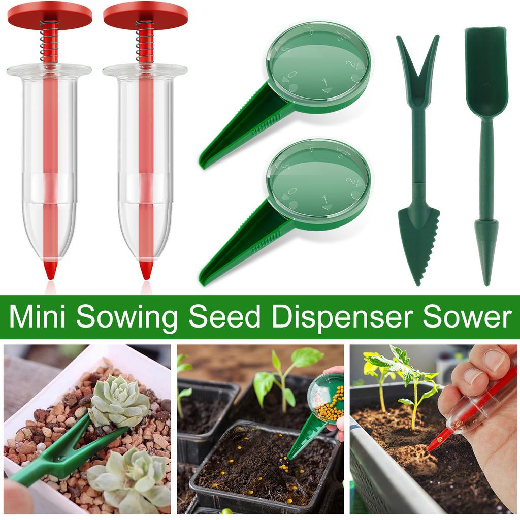 Adjustable Seed Distributor - An Easy-to-Use Manual Seeder Suitable for All Seeds, An Ideal Garden and Lawn Care Tool, and A See