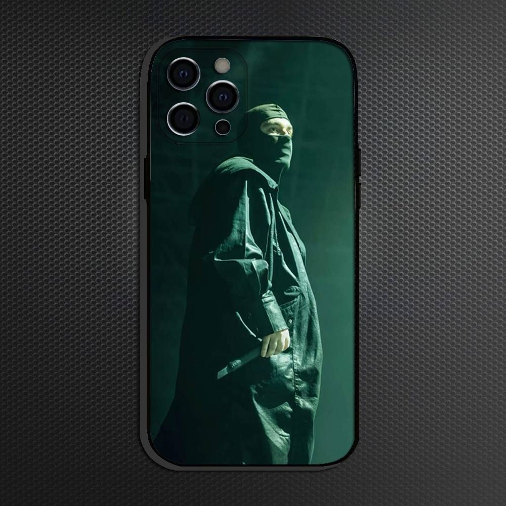 Y-Yeat Rapper AfterLyfe Pouzdro na telefon Pro iPhone 16,15,14,13,12,11 Plus,Pro Max, Měkký silikonový černý kryt