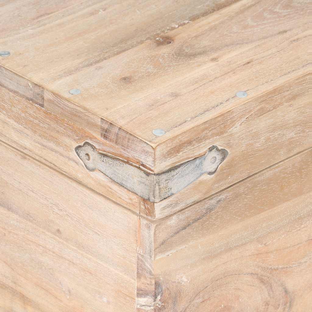 Storage Chest 40x40x40 cm Solid Acacia Wood