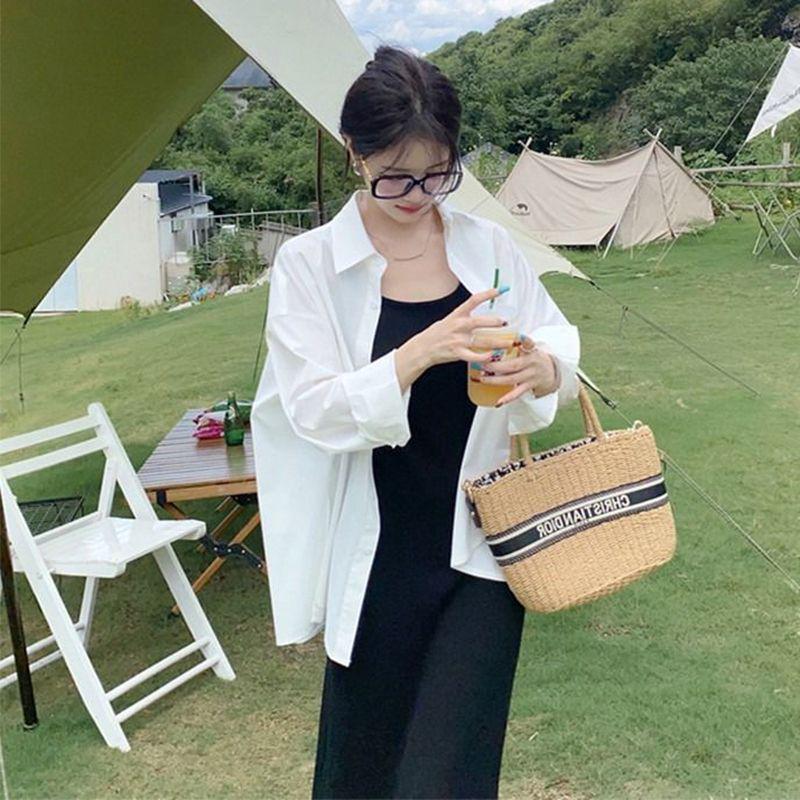 2026 Korean-Style Loose Casual Vest & Sun Protection Shirt Set for Women