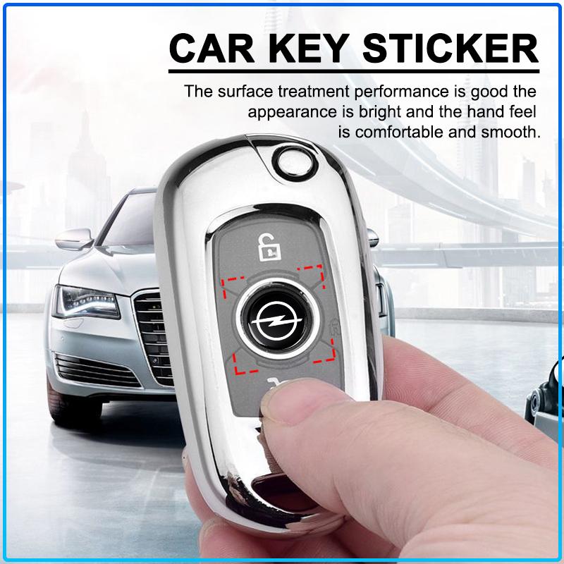 14mm Aluminum Car Remote Key Sticker Emblem Auto Accessories For Opel Astra H G J Insignia Mokka Zafira Corsa Vectra B C D
