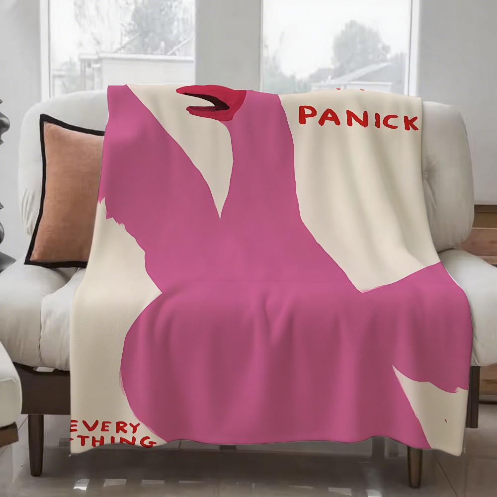 David shrigley art Blanket Design Lightweight For Dorms, Naps, Living Room, Office,Sofa,All-Season 75X95CM