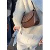 Bag New Leather Saddle Bag Autumn and Winter Women's Bag Retro Underarm Bag Premium Messenger Small Bag Luggage