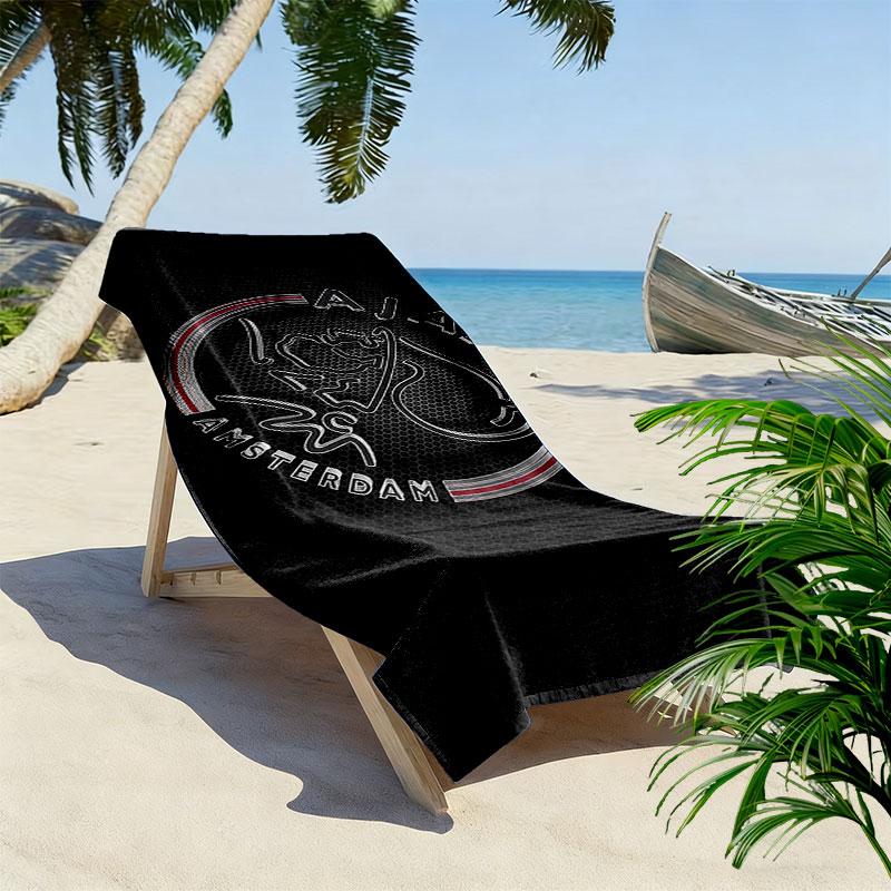 AFC Ajax Print Strandtuch, Großes Weiches Schnelltrocknendes Handtuch für Strand Camping Schwimmen