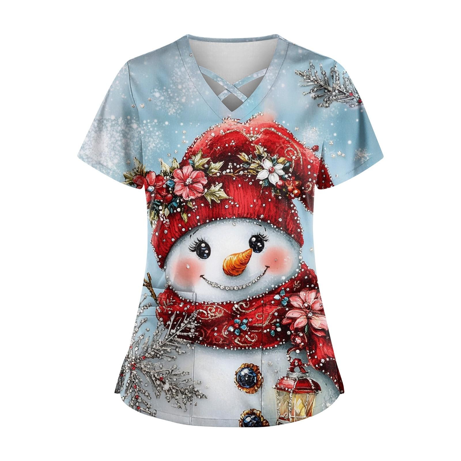 

Женская модная рабочая одежда с v-образным вырезом, короткими рукавами, завязками и карманами, топы соответствующего цвета и защитная одежда XXXL