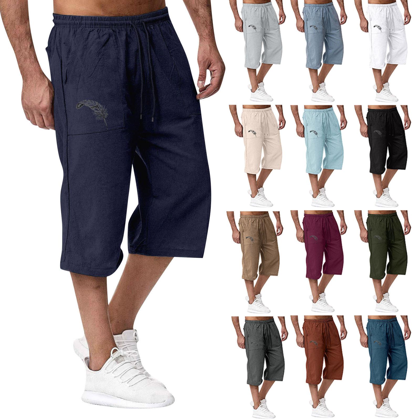 

Men S Casual Cotton And Linen Sports Pants Casual Pants XL