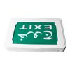 Exit Indicator Light Wall Mounted Green LED Safety Exit Sign Emergency Lamp Built In Battery AC85‑265V