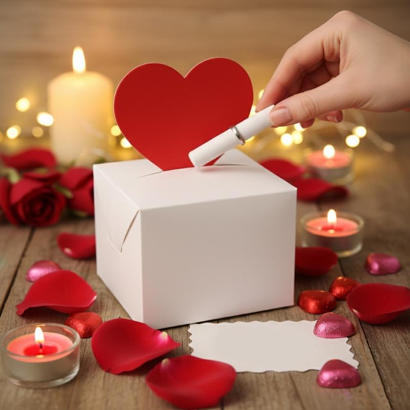 10Pcs Foldable Paper Gift Packaging Box Candy Chocolate Holder Box For Valentines Day Wedding Anniversary Gift Wrapping
