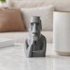 3D Printed Desk Decor Moai Thinker Statue, Creative Figurine, Fun Workstation Piece Statue Ornament for Home Office Shelf Decoration Easter