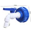 S60x6 Coarse Thread IBC Tank Tap Adapter Valve 1/2'' 3/4'' Durable Water Coupling Adapter Quick Connect