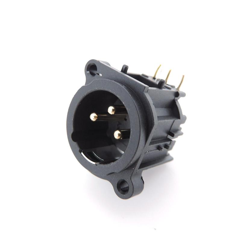 3-контактный разъем XLR Male Female для аудиопанели, крепление на шасси, 3-контактный разъем XLR для подключения питания, адаптер для пайки микрофона и динамика male