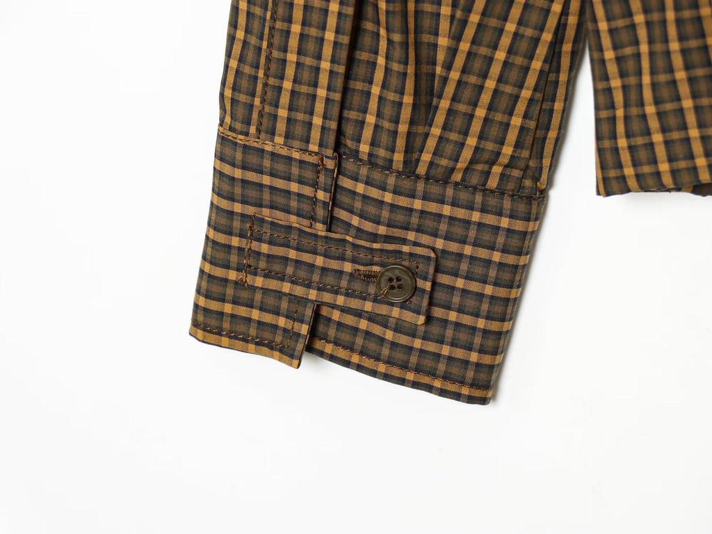 European & American Style Plaid Shirt with Bow Detail - 2026 New Fashion Style