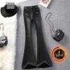 Sibaishai Women's 2025 Winter Fleece-Lined Slim Flare Jeans