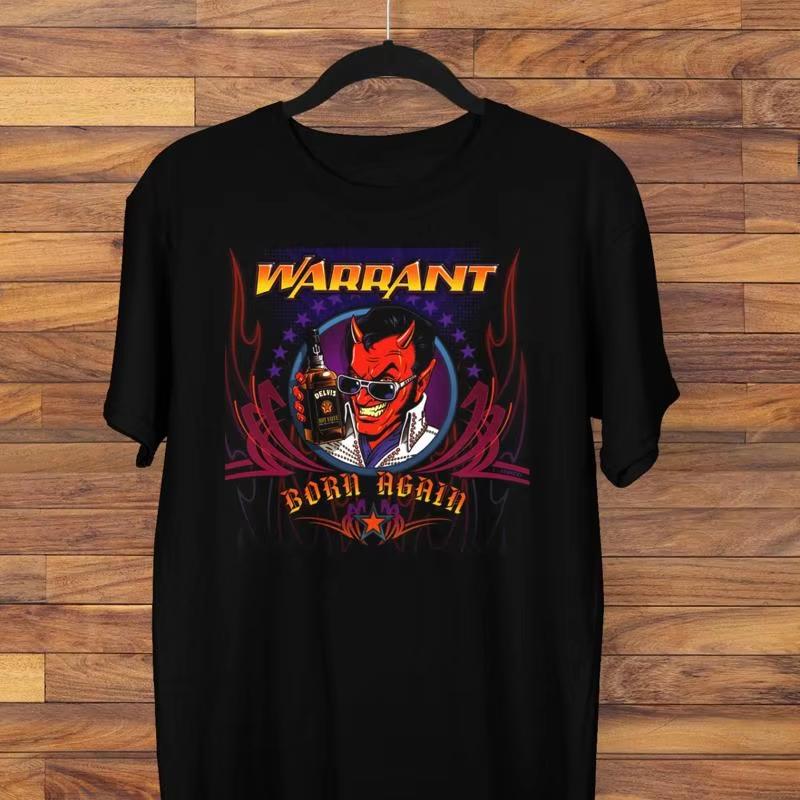 Warrant Band Tričko Tričko Muž Luxusní Anime Trička pro Muže Tričko 2026 Warrant Band Tričko Dámské Pánské Bavlněné Tričko