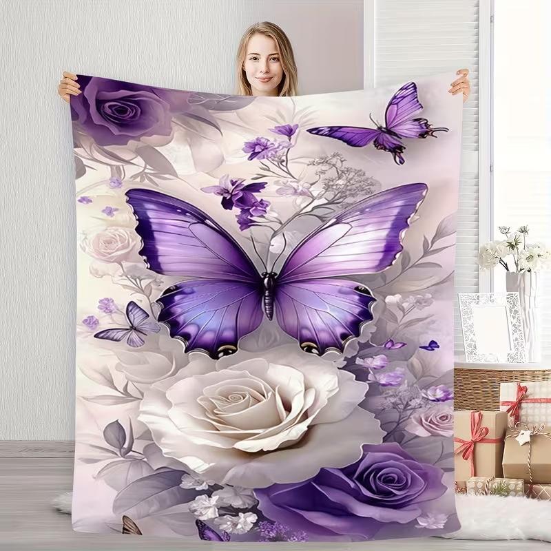 Thick Flannel Fleece Blanket, Soft Nap Throw Blanket & Pet Blanket