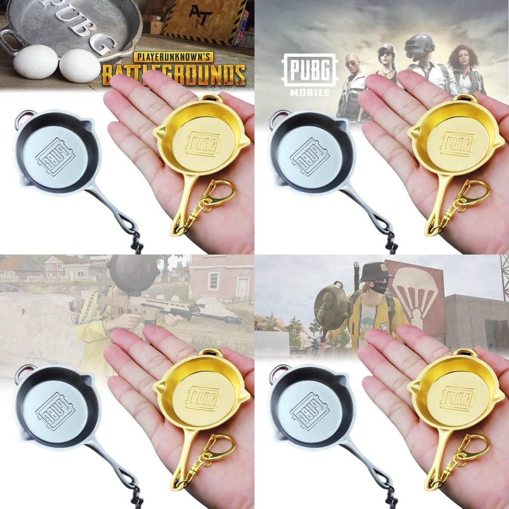 Chaveiro Panela PUBG de Liga de Zinco Premium Metal Souvenir Para Gamers e Colecionadores