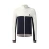 Fila Tennis Casual Minimalist Retro Sportswear Durable Color-Block Knitted Loose Jacket Men Jackets Jade-White A11M543502FWT