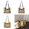 Summer Woven Tote Bag For Women With Magnetic Closure And Inner Pockets For Beach And Casual Wear