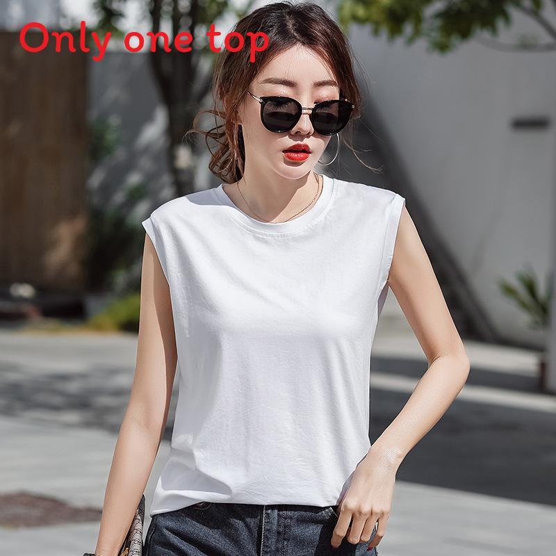 Cotton Sleeveless T Shirt For Women Summer Casual Fit For Office Use