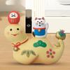 Snake Year Cat Crafts Small Ornaments for Chinese New Year Snake Year Trend Bonsai Food and Decorative Resin Figurines Decor