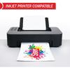 SISER EasyColor DTV 8.4'' x 11'' Sheets - Inkjet Printer Compatible Heat Transfer Vinyl (10 Sheets)