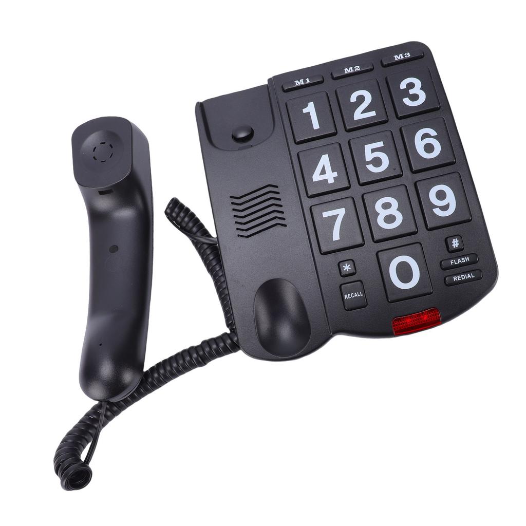 Large Keys Corded Phone   Speed   Landline Phone with 110dB Loud   Flashing Indicator   Function for Seniors