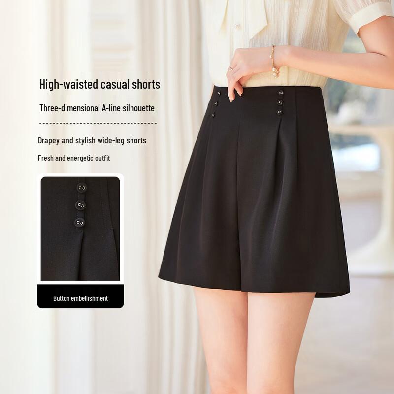 Women s High-Waist Slimming Commuter Shorts S