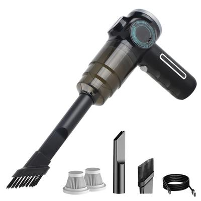 Portable Vacuum Cleaner for Home Car with Flat and Brush Nozzle Battery Display Dightal Screen Rechargeable Cordless