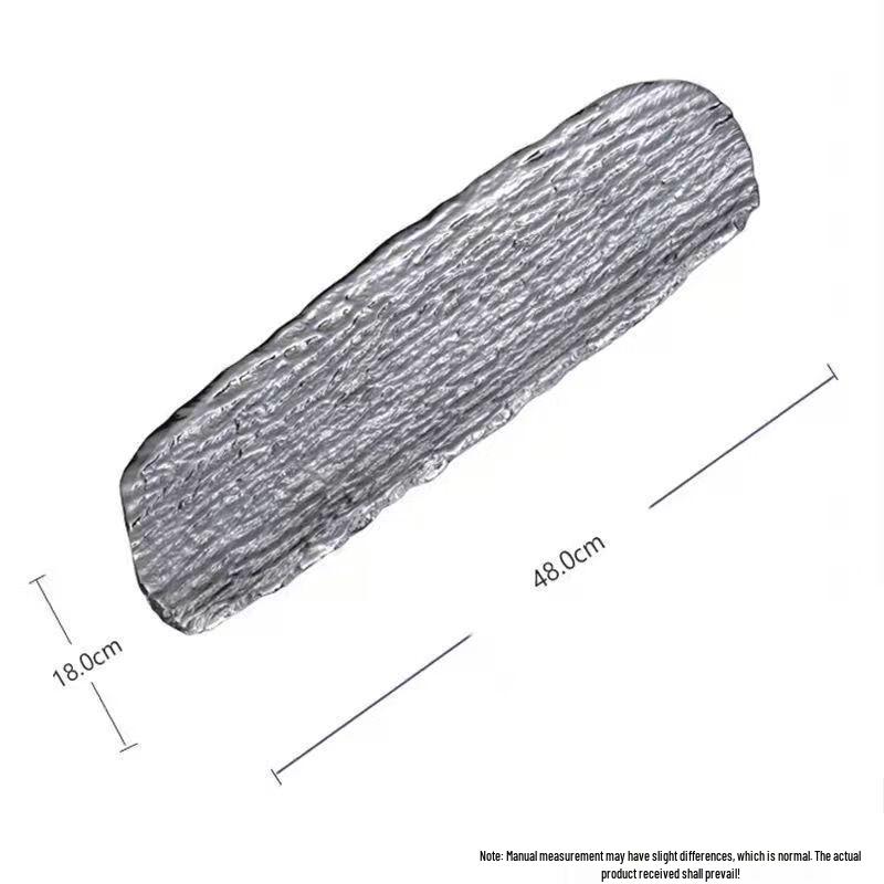 ZISIZ Овальное неровное стеклянное блюдо для подачи хот-пота фото