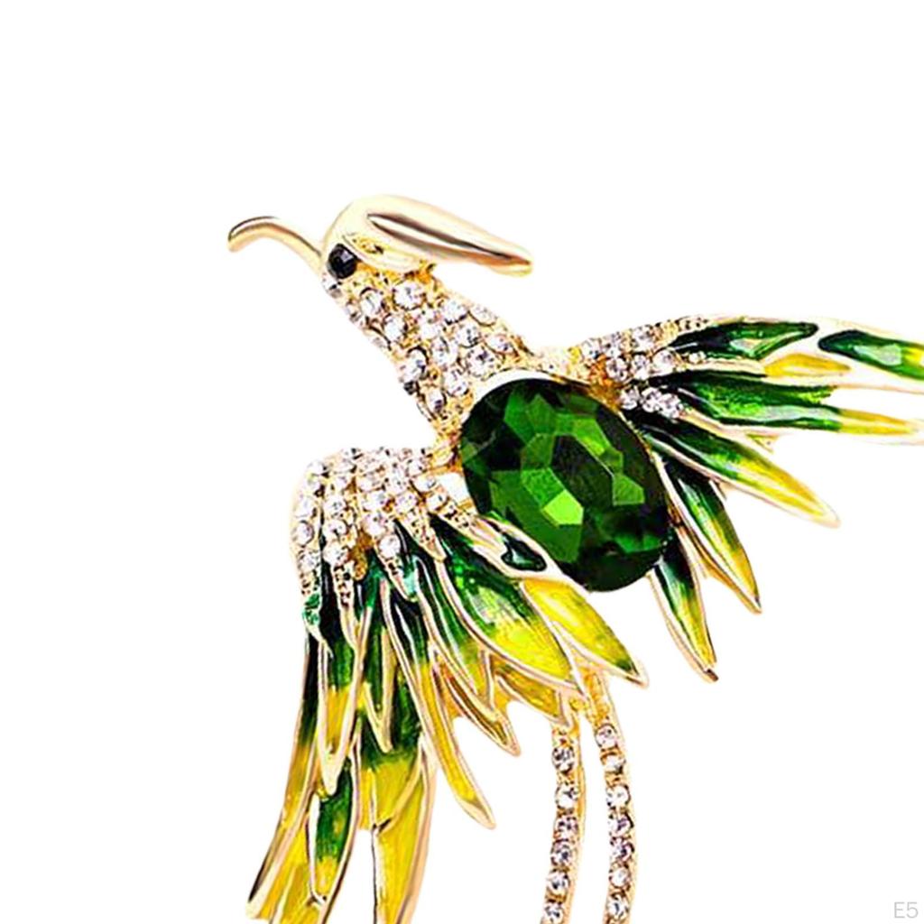 Brooch Pin, Animal Shape Fashion Gift Rhinestone Chinese Style Corsage Lapel Pin for Evening Party