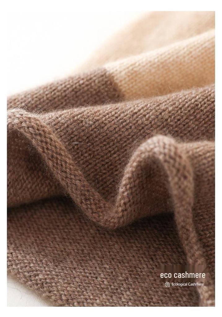Women's High-End Cashmere Knit Pom-Pom Hat - 2025 Autumn/Winter Collection