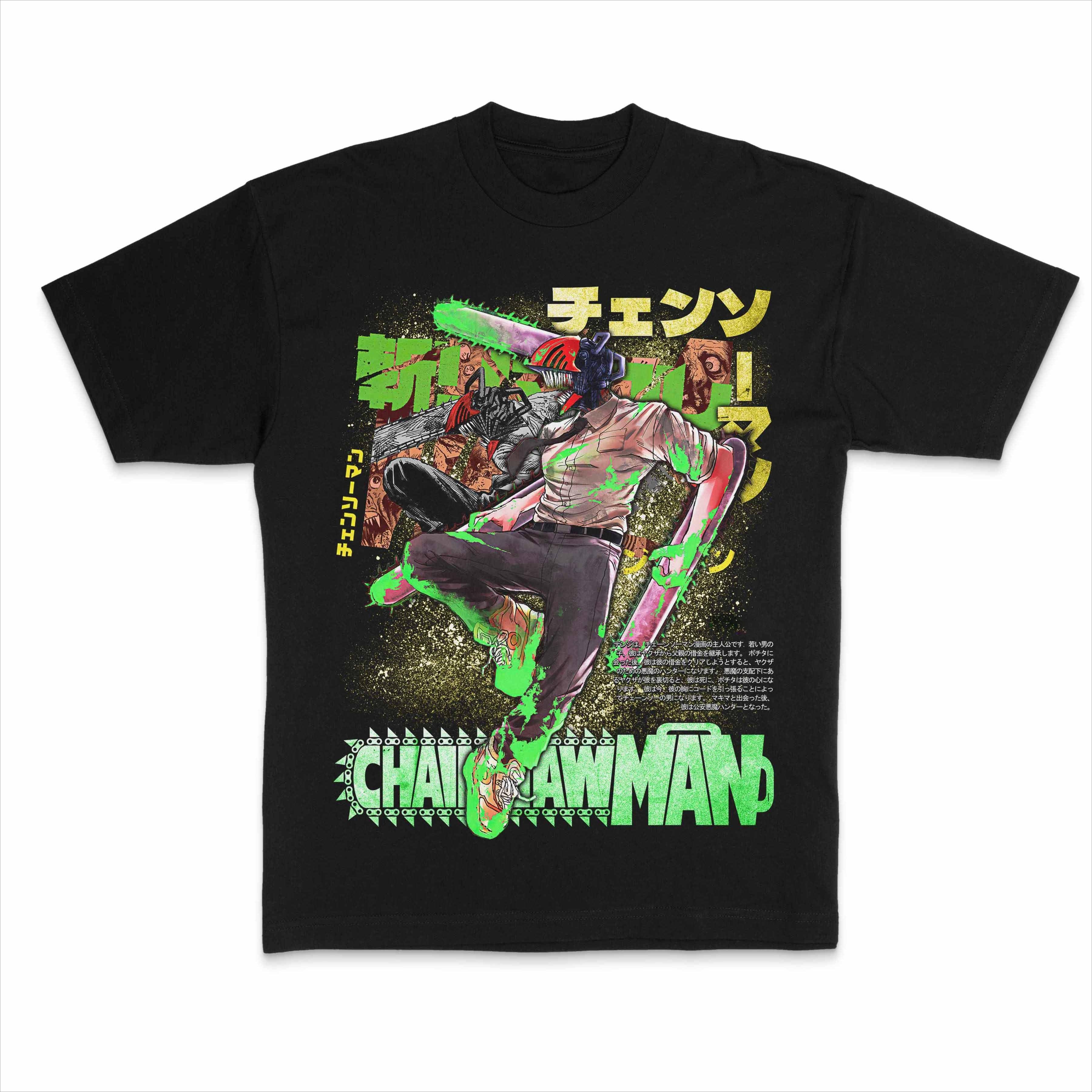 

Chainsaw Man Denji Anime Graphic T-shirt Men s Women s Casual Cotton Streetwear Short Sleeve O-neck Tee S разноцветный