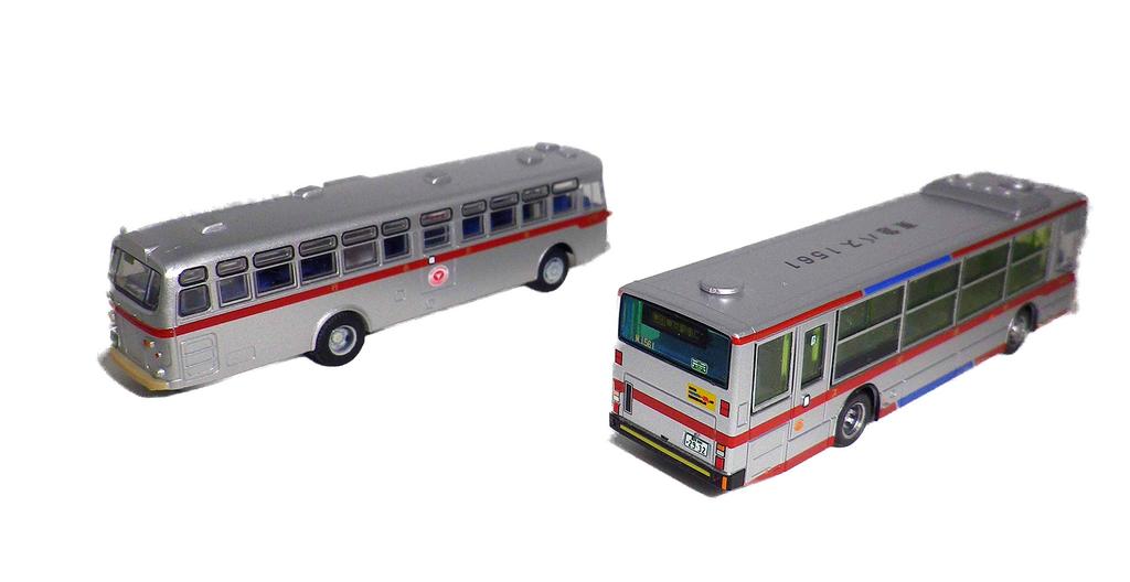 TOMYTEC The Bus Collection Tokyu Bus Original New and Old Long Car Set