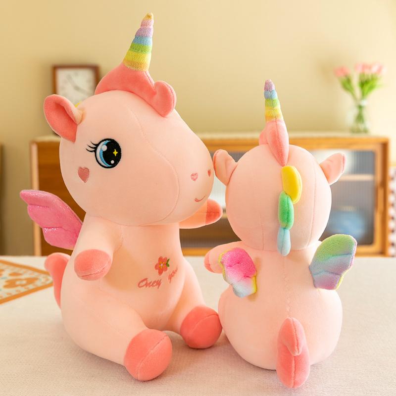 11/15/19/23 Inch Unicorn Stuffed Animal Cute Sitting Plush Toy Decor Soft Birthday Gift for Baby Girls