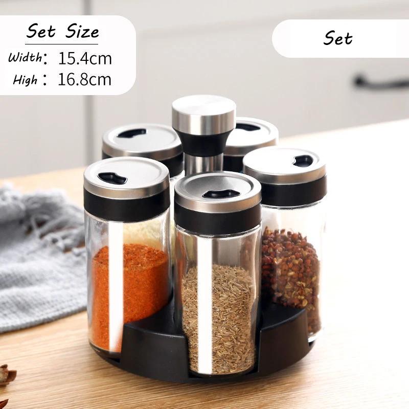 

Банка для специй, стеклянная бутылка, контейнер для перца и специй, коробка для приправ, кухонная стойка-органайзер, держатель для бутылок, набор стоек для банок с приправами