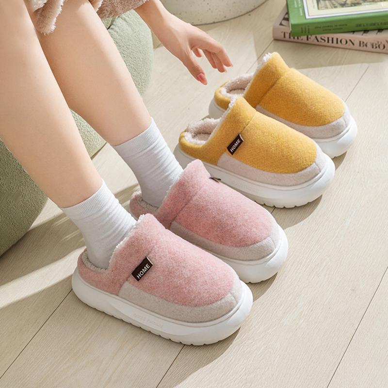 Fashion Winter Platform Women's Home Slippers Flats Fluffy Luxury Designer Woman Shoes Indoor Casual Plush Footwear Fuzzy Fur Slides New