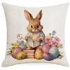 New Fashion Easter Cartoon Rabbit Easter Egg Pattern Series Cushion Cover 45cm Printed Home Decoration Sofa Pillowcase
