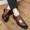 Leather Shoes Men's Leather Autumn Soft Breathable Sole New Shoes Casual Shoes Black Business Dress Men's Shoes