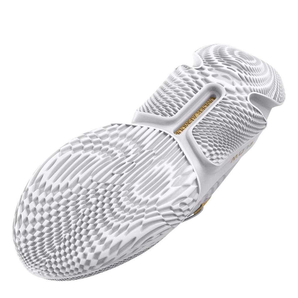 UA FLOW FUTR X 2White White Metallic [Under Armor] Gold28.0