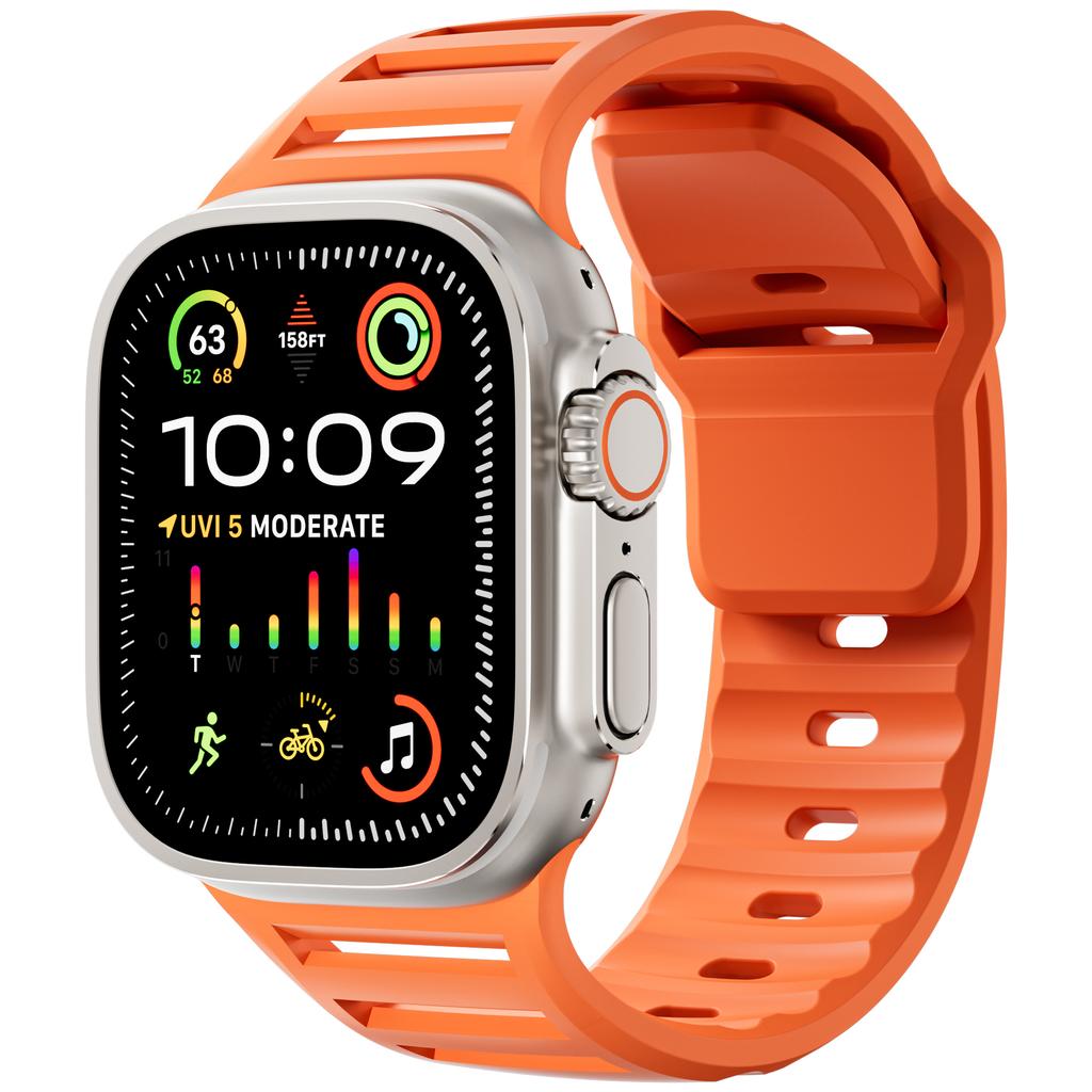 Straps for Apple watch Ultra 2 Band 49mm 45mm 44mm 42mm Sport Silicone watchband belt correa bracelet iwatch 10 9 8 7 6 SE 5 4