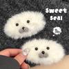 Cute Cartoon Plush Little Seal Hair Clip Hair Accessory Versatile Autumn And Winter Cute Pet Bangs Clip Side Broken Hair Clip