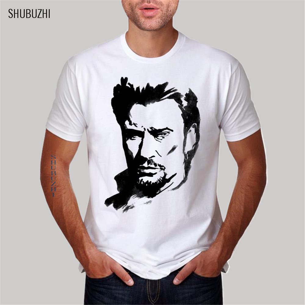 cotton summer fashion brand men t shirt Wholesale Johnny Hallyday Gang Ce Que Je Sais ShortSleeve T Shirt big size sbz360 S