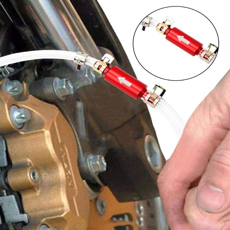 Durability Brake Fluid Bleeding Tool Set One Way Gate Tube 6MM Hose Universally Fit For Automotive Motorcycle Brake Maintenance