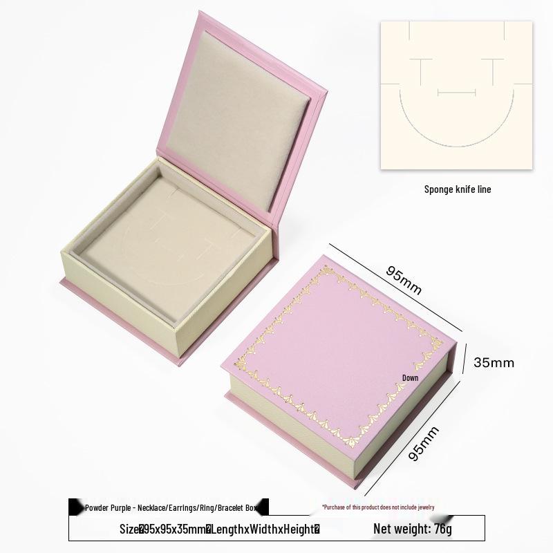 Flip-Top Jewelry Storage Box for Bracelets and Rings
