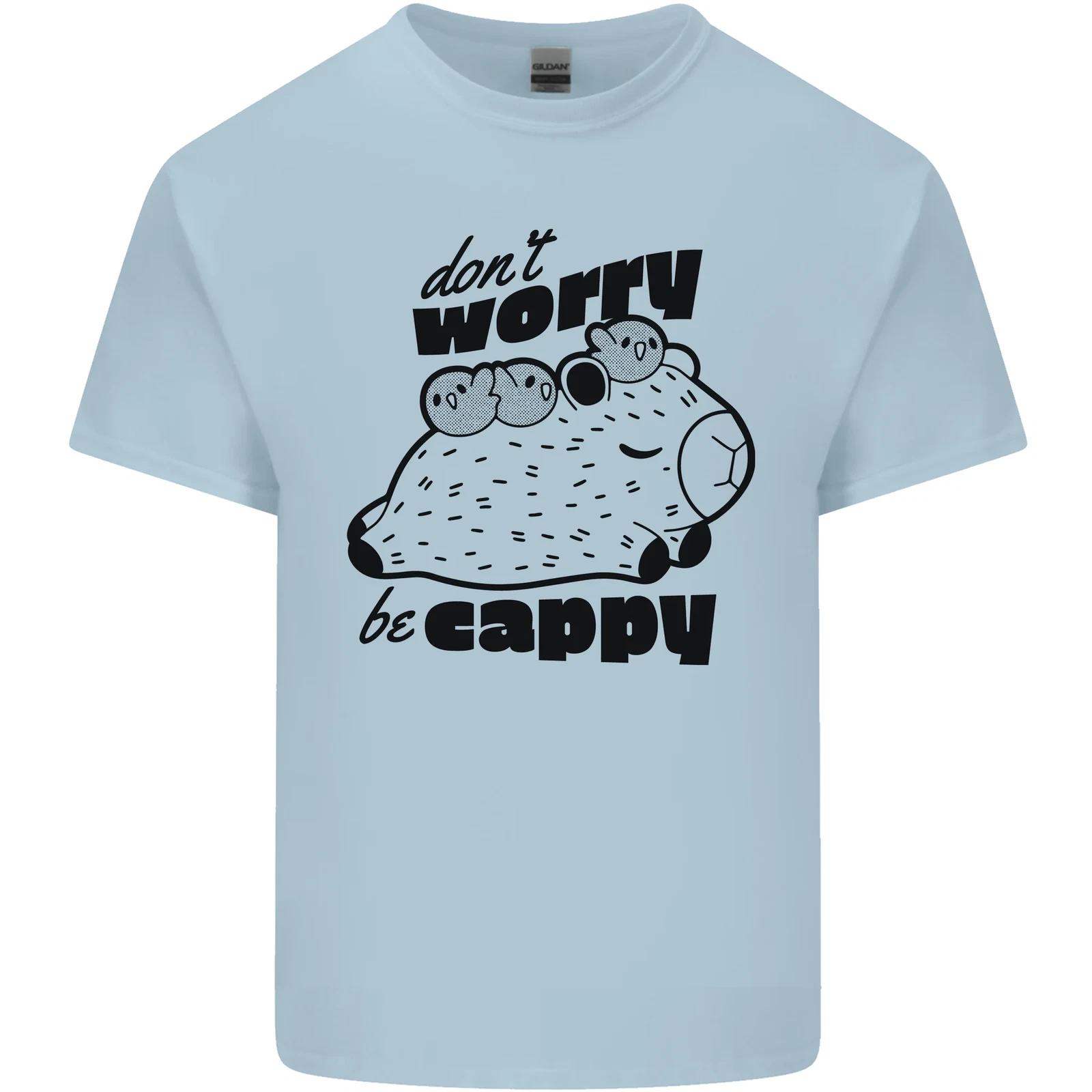 Cappybara Dont Worry Be Cappy Kids T-Shirt Childrens 4XL