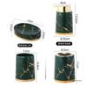 Marbling Ceramic Bathroom Accessories Set Toiletries Wash Set Mouth Cup Lotion Bottle Toothbrush Holder Soap Dish Bathroom Suppl