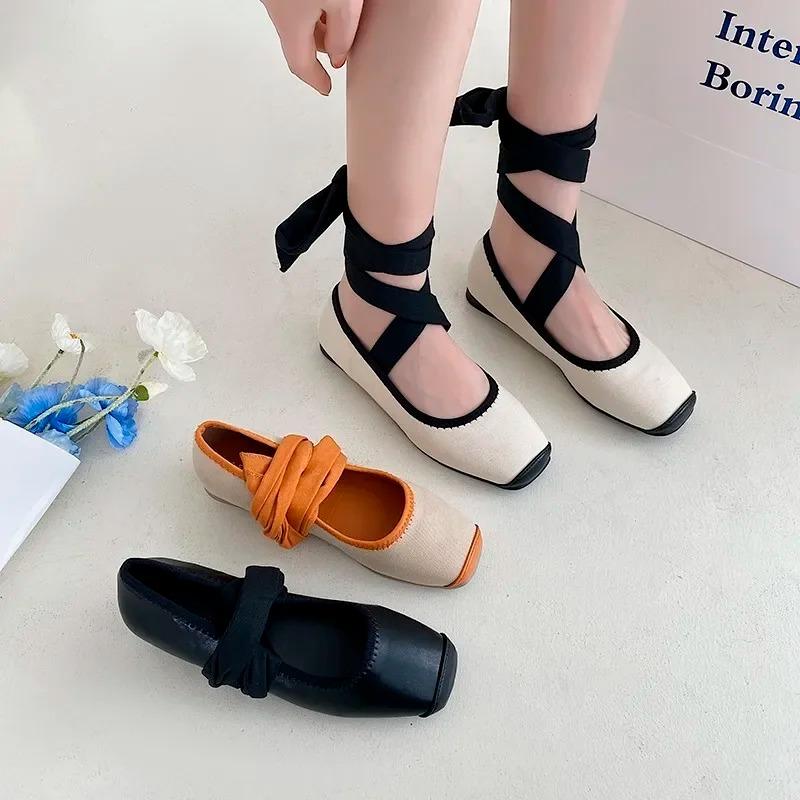 Women's Ballet Flats Shoes Woman 2026 Casual Sneakers Sandals Fashion Barefoot Ballerina Comfortable Elegant