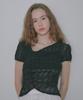 Margarine Fingers Lace Drape Top (Black)